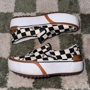 Vans Era Stacked Checkerboard Slip-Ons
